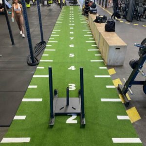 Heavy Sprinttrack genummerd in lichtgroen