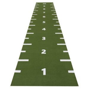 Heavy Sprinttrack lichtgroen met nummering – functionele sprintbaan van Summit Fitness Vloeren