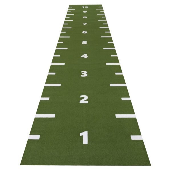 Heavy Sprinttrack lichtgroen met nummering – functionele sprintbaan van Summit Fitness Vloeren