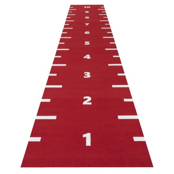 Heavy Sprinttrack genummerd met START en FINISH - Signal Rood - Summit Fitness Vloeren